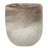 Lanterne J-Line Scavo en verre gris vue de face