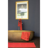 Tapis de bain uni Enzo Brique 54 x 110