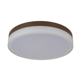LED PLADIER LED "LOLA" Ø de 50 cm, 9 cm de haut, métal et plastique en brun et blanc, LED intégré, 1900 lm, dimmable, fonction CCT 3000-6500 K, fonction de lumière nocturne