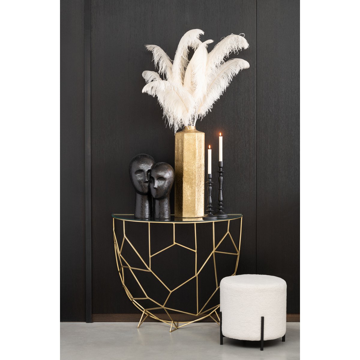 Tabouret Mouton J-Line, angle latéral