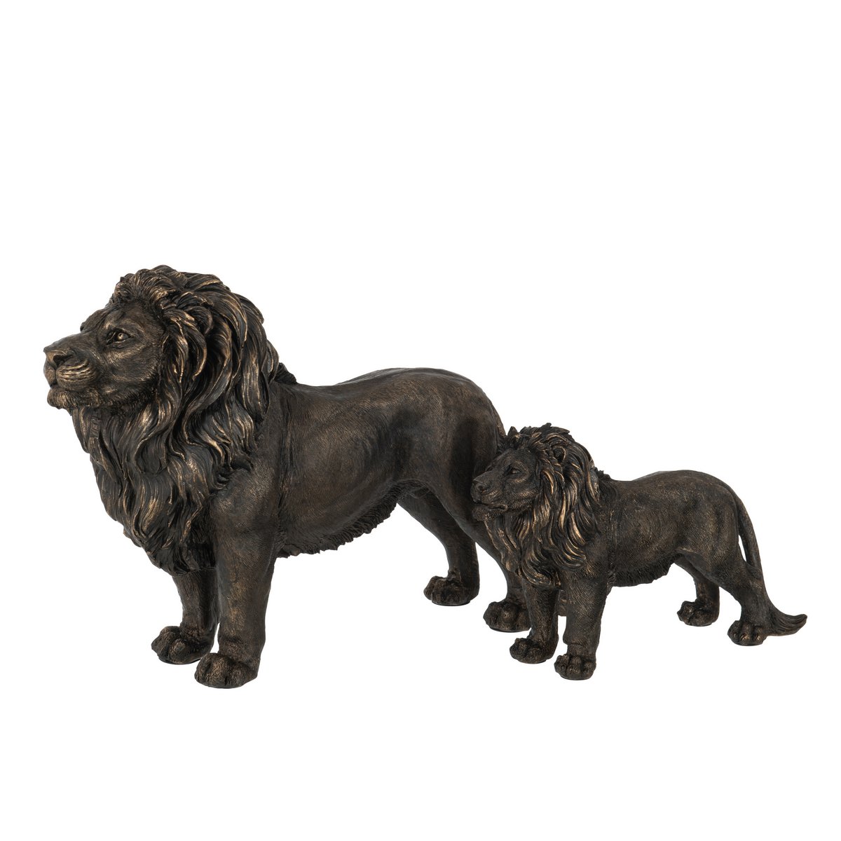 Figurine J-Line Polysine marron - vue avant