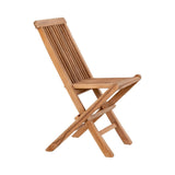 Chaise Toledo pour enfants, vue latérale montrant la finition naturelle