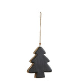 Cintre de Noël J-Line en bois noir, élégant et fonctionnel