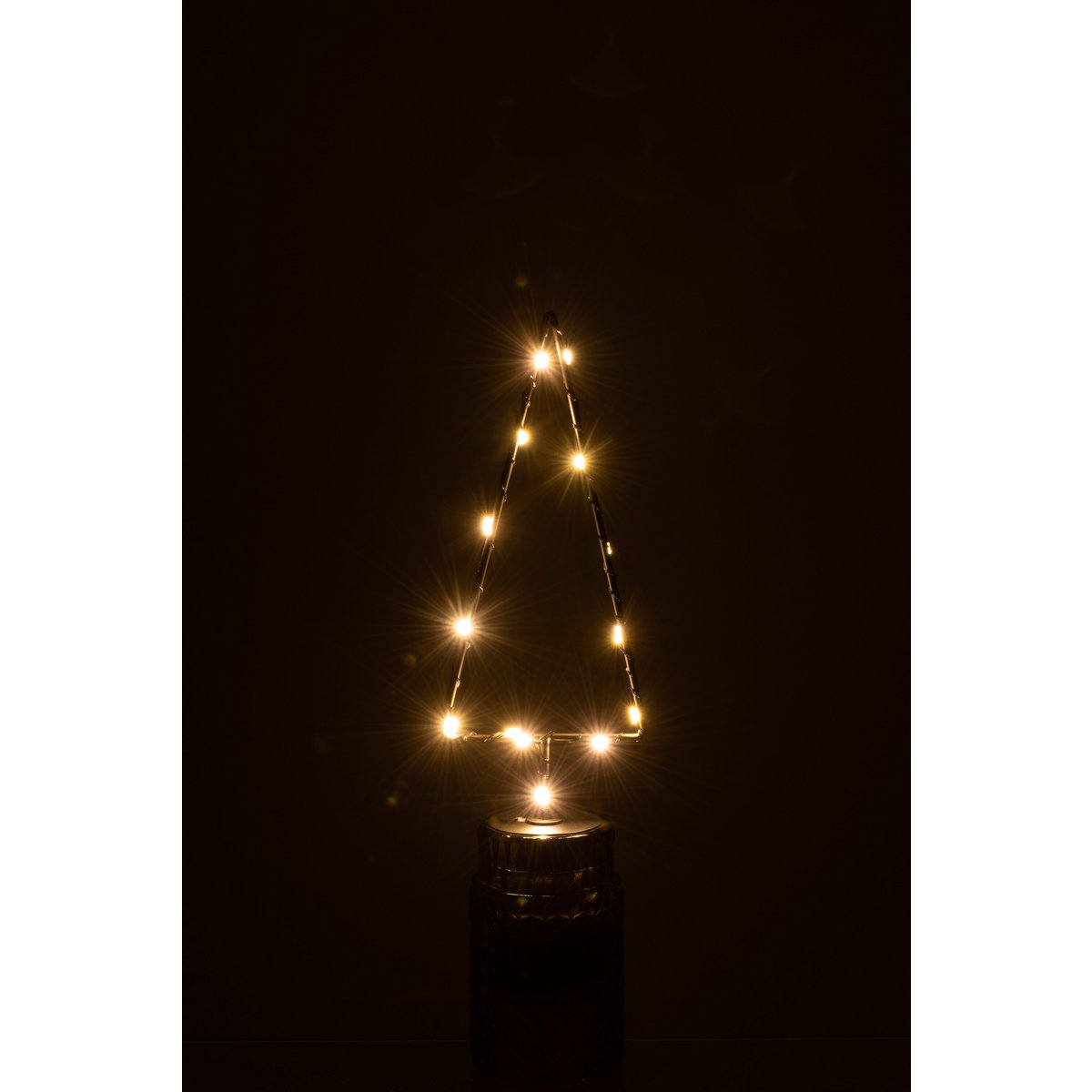 Décoration de Noël J-Line, détail du métal noir