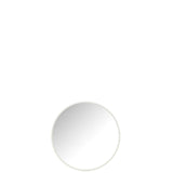 Miroir rond J-Line Liline en verre et métal blanc, Ø 40 cm