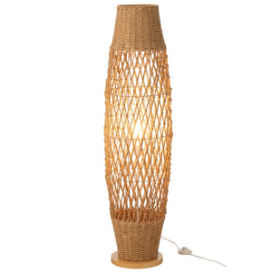 Lampadaire J-Line en métal Twisted Foncé Naturel - vue avant