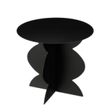 Table d'appoint Rafi Noir - détail du matériau en fer