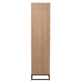 Détail du bois naturel de l'armoire Zigzag J-Line