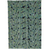 Plaid imprimé Ariane Pétrole 135 x 200