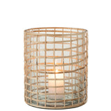 Lanterne J-Line Violet Breed en verre, vue de face