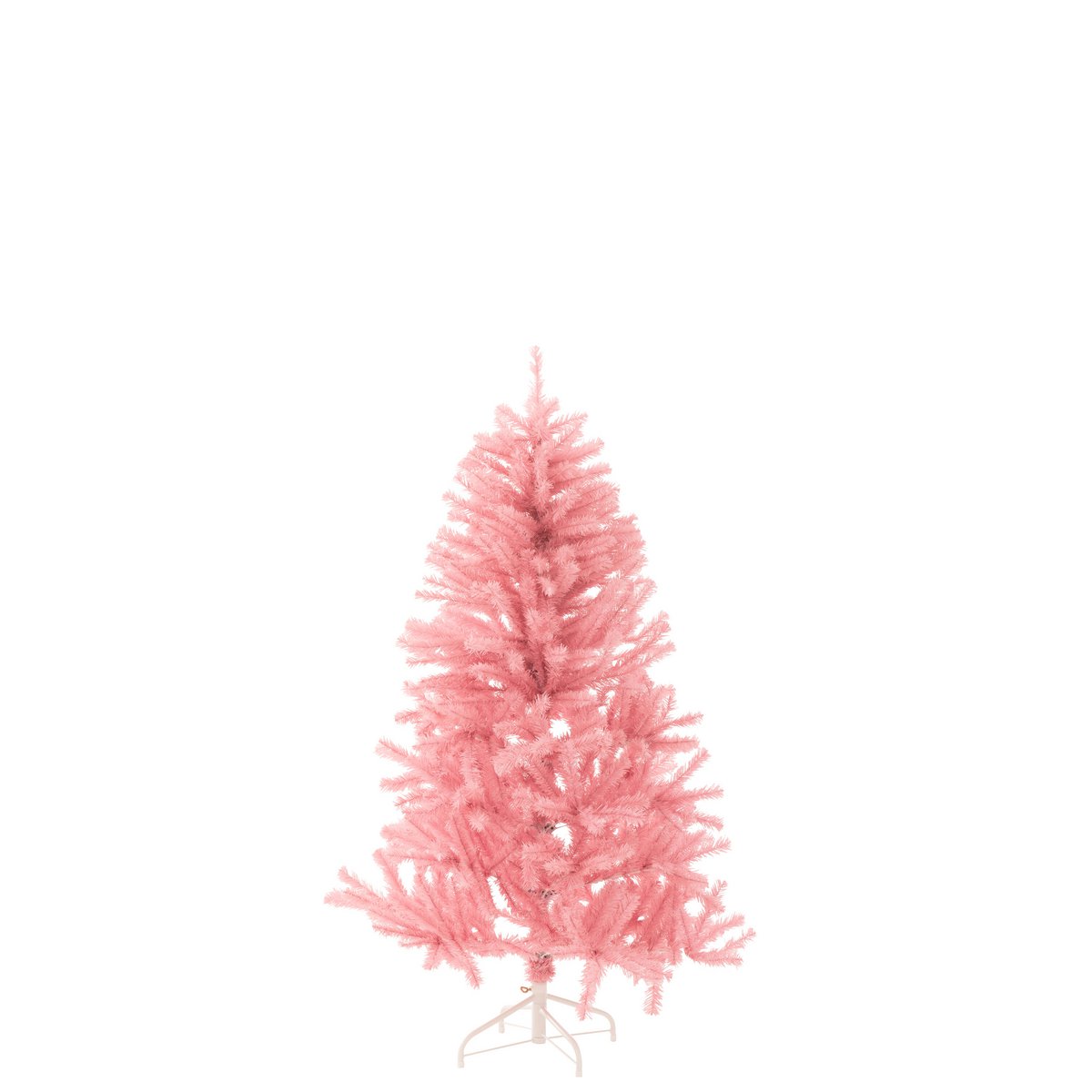 Détail du sapin de Noël J-Line en rose, mettant en valeur son design chic.