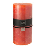 Bougie cylindrique J-Line XXL en rouille, élégante et raffinée