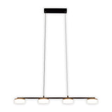 Lampe à pentence LED "CIMO" en métal et en plastique en noir, avec LED intégrée, longueur de 96 cm