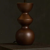 Lampe à poser Kai en bois naturel marron