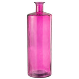Vase bouteille J-Line en verre rose, idéal pour sublimer votre intérieur.