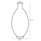 Bouteille décorative Firenza Light Pink avec motif en relief élégant