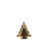 Détail de l'Arbre Puzzle en Bois Marron/Naturel Petit - texture en bois