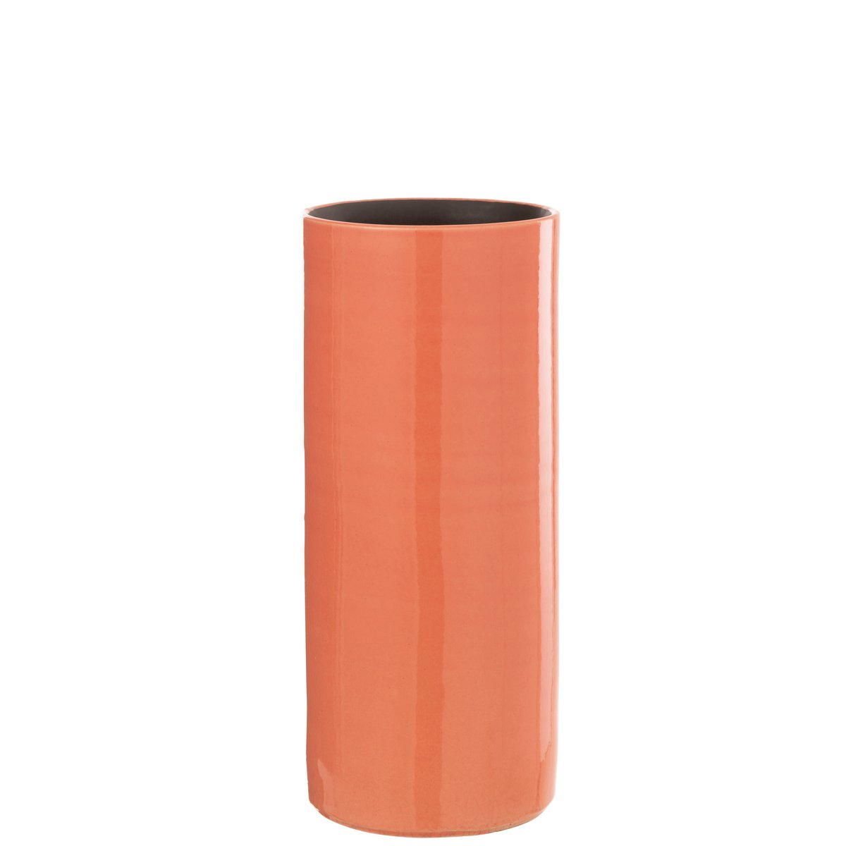 Vase Flek J-Line en céramique rose, élégant et moderne, 37 cm de hauteur