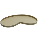 Plateau en métal beige mat Villeta