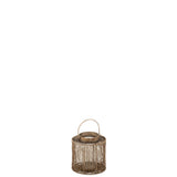 Lanterne J-Line Antique en métal marron vue de face