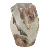 Vase Moon Round J-Line en céramique naturelle, vue de face