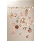 Boîte de 5 boules de Noël J-Line, design classique en verre