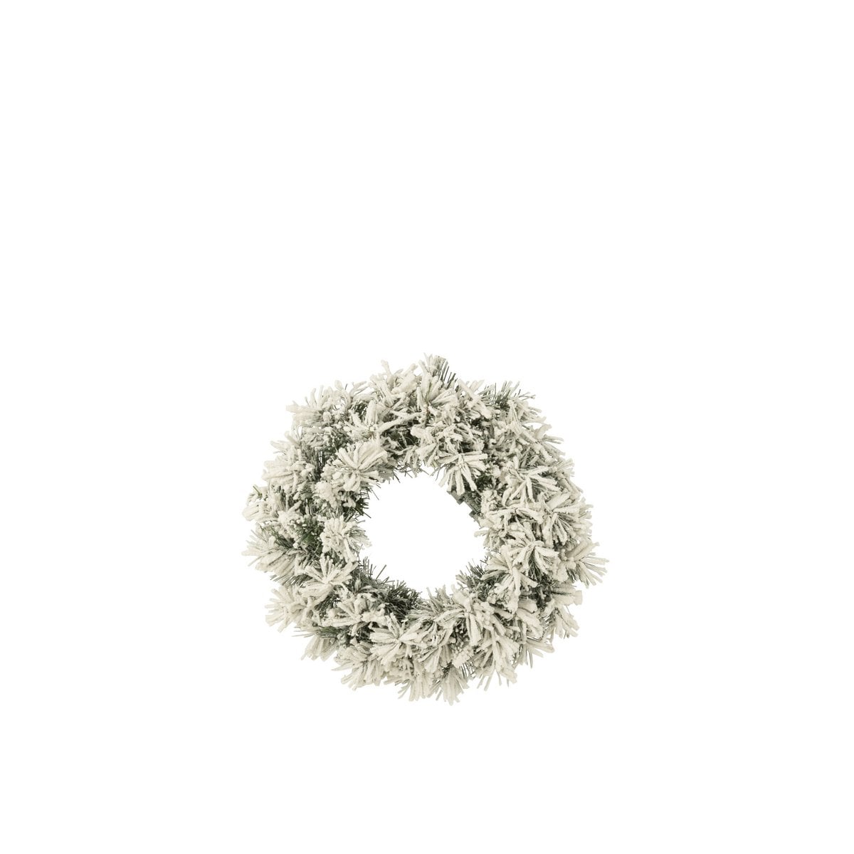 Couronne de Noël LED J-Line, vue de face avec lumières allumées