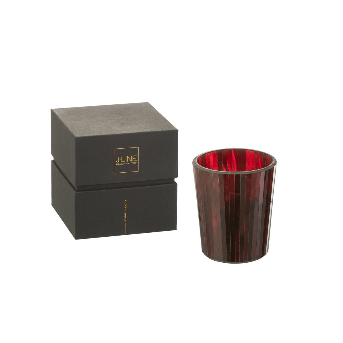 Packaging élégant de la bougie parfumée J-Line Noa Ruby Red
