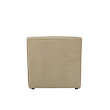 J-Line Canapé Grid Bois de Peuplier/Mousse Beige Foncé