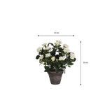 Plante artificielle Rosier Blanc