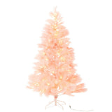 Vue rapprochée du métal rose du sapin de Noël J-Line.