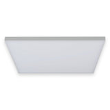 Panneau LED lampe de plafond "Carente" Longueur latérale 45 cm, sans cadre, de nombreuses fonctions, en métal et en plastique, blancs, LED intégrés