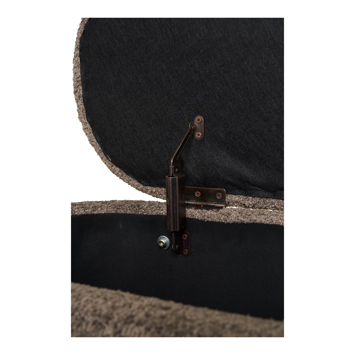 Banc Branca en tissu marron dans une chambre contemporaine