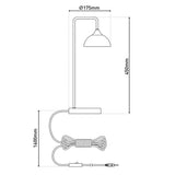 Lampe à table à LED "Varna", lampe de table en métal en laiton et en verre irisé, LED fermement construit, 45 cm de haut, éclairage élégant pour le salon, la salle à manger ou le couloir
