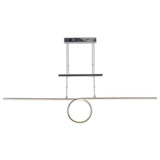 LED en retour la "ligne de boucle" pendentif de 130 cm de long, avec LED intégrée, en métal et en plastique