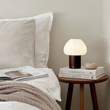 Lampe rechargeable en bois marron foncé Fynn