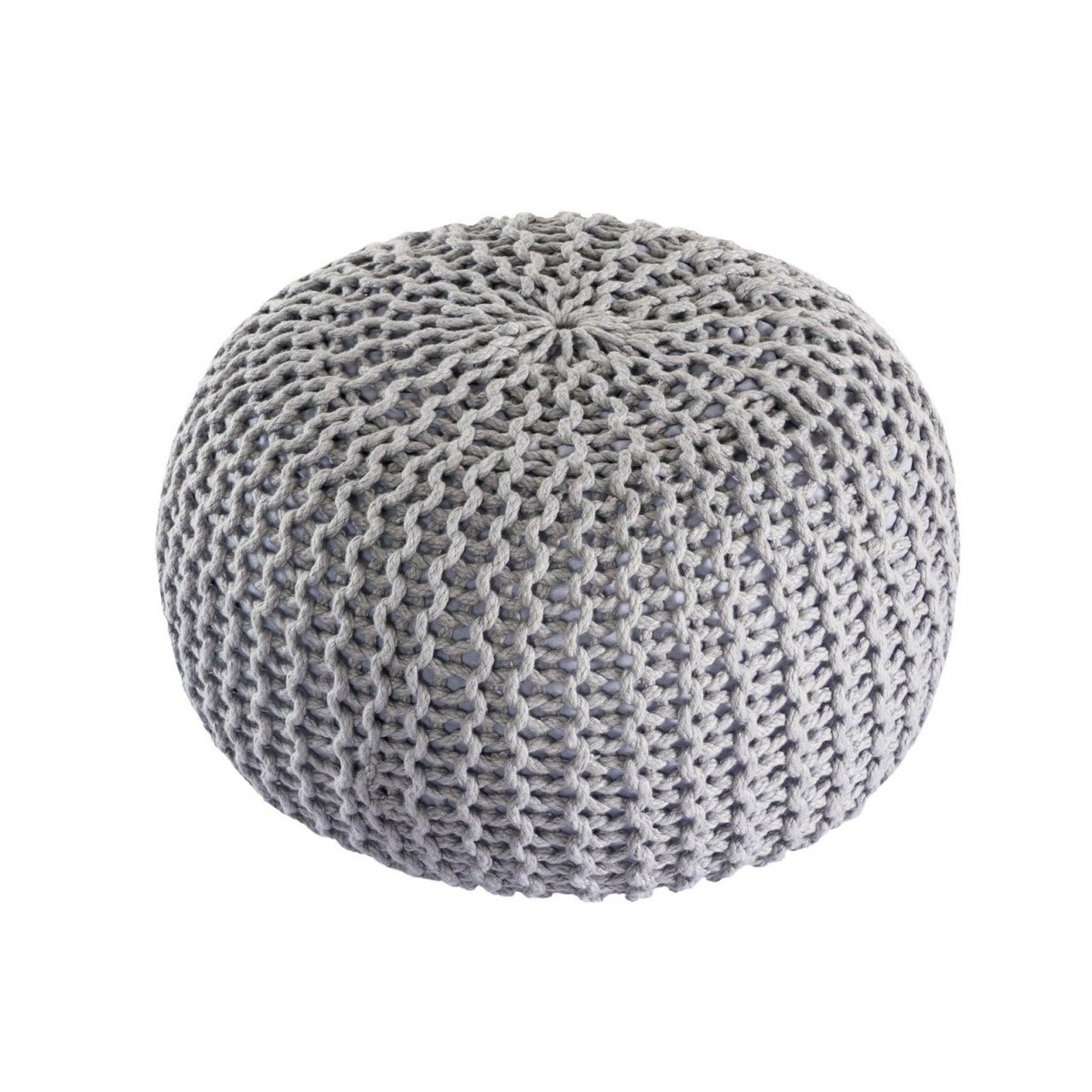 Pouf extérieur Ø55cm, utilisation comme table d'appoint, couleur lipizano