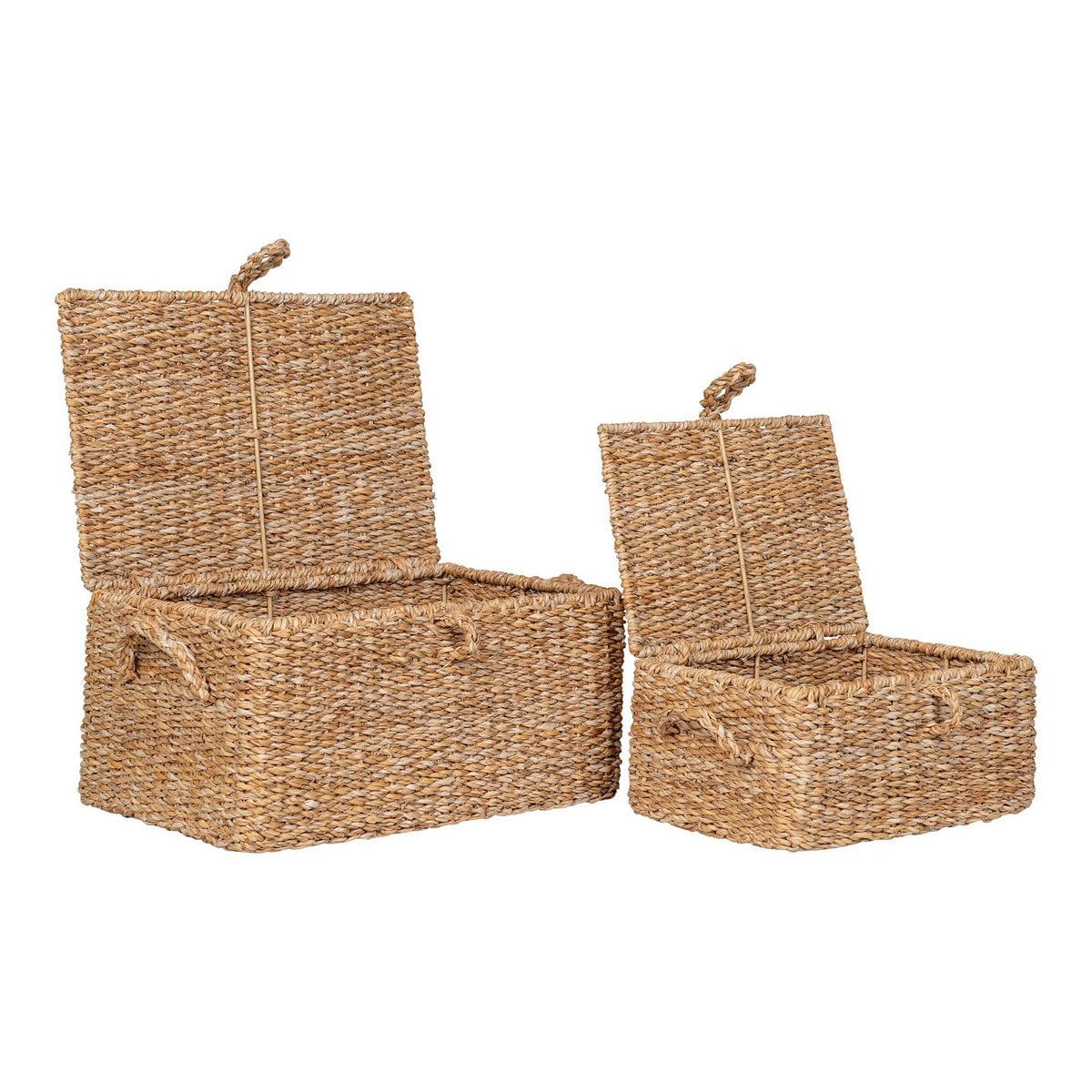 Paniers Bogra, ensemble de deux tailles différentes, en jonc de mer.