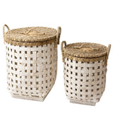 Panier à linge IRAYA en bambou, idéal pour le rangement