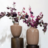 Vase en verre beige Sable de Tugela