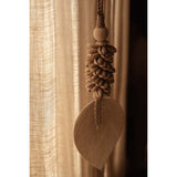 Le pompon feuille et coquillage - Naturel
