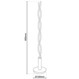 Lampe à poser LED h: 85cm "Twist"
