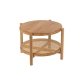 Table d'appoint J-Line en teck naturel, ambiance chaleureuse