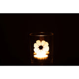 Lanterne Flower J-Line sur une table en bois