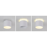Spot LED "trios" Ø 10 cm blanc, en métal et en plastique avec des LED intégrées