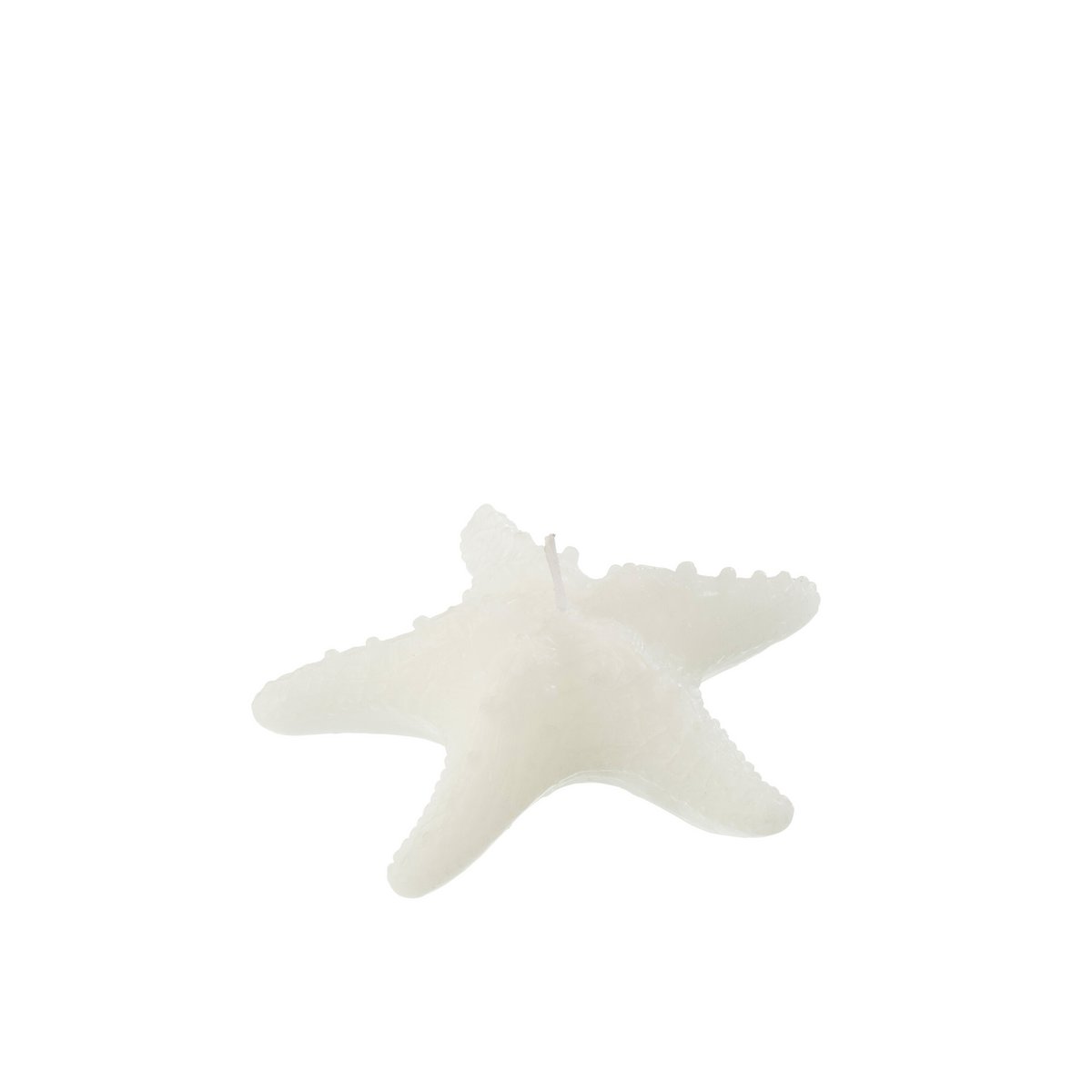Bougie Étoile de Mer J-Line en cire blanche, design élégant et raffiné