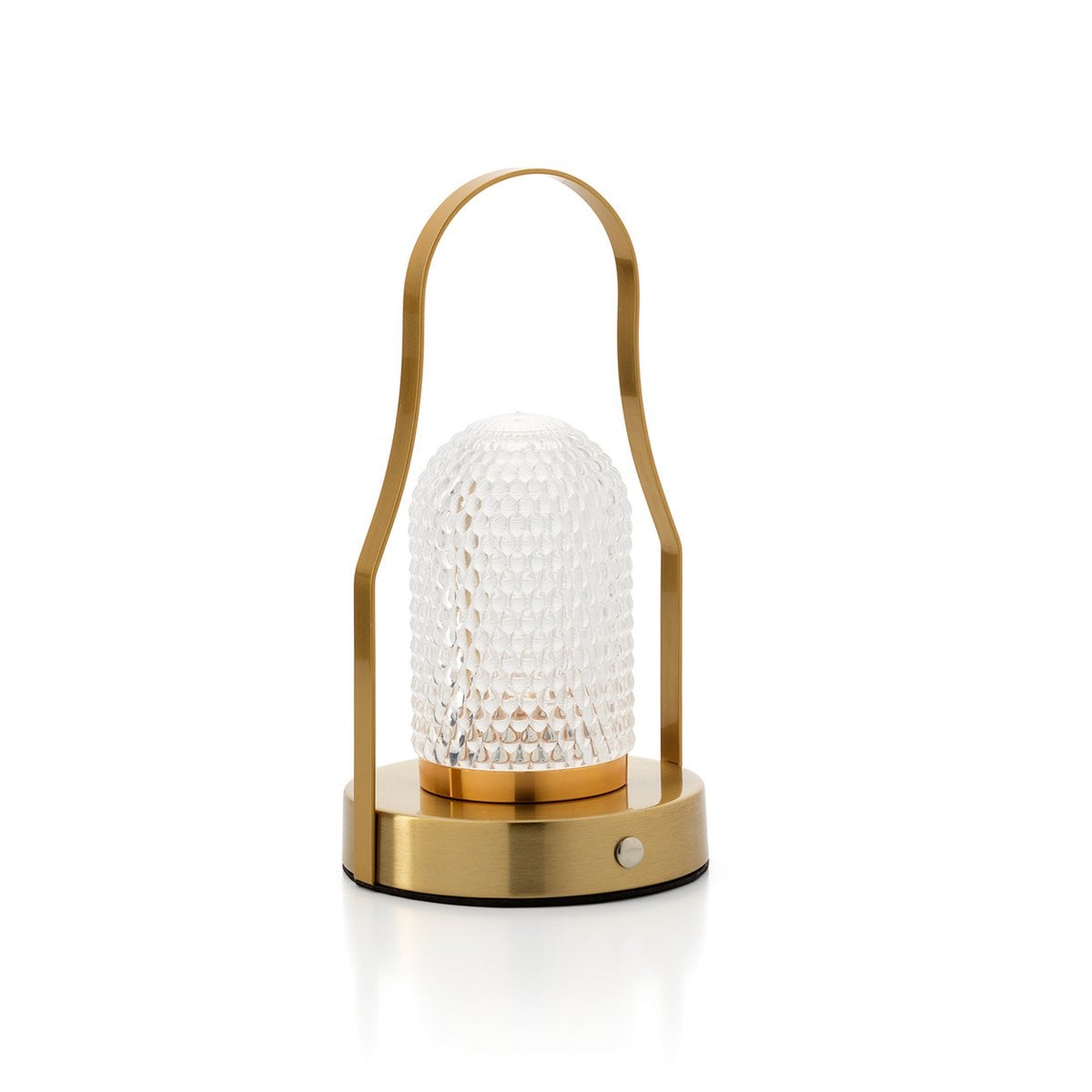 Lampe de table LED Lampuccino vue de face, design moderne en fer
