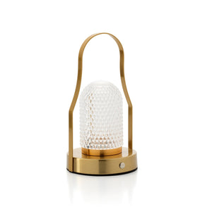 Lampe de table LED Lampuccino vue de face, design moderne en fer