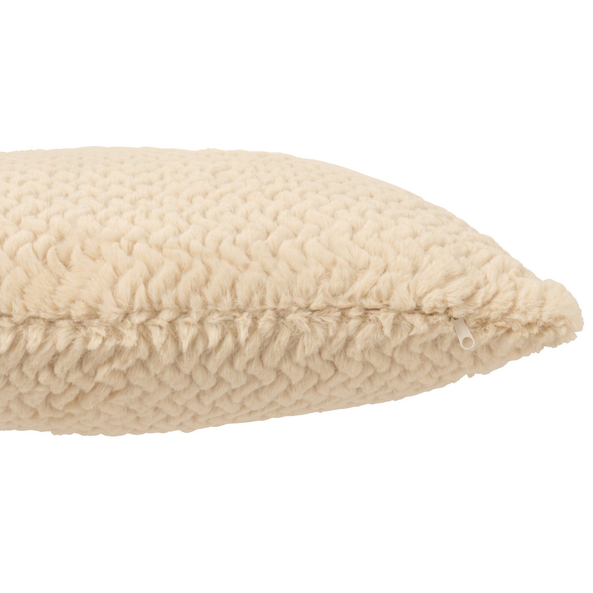 Coussin J-Line beige en polyester, élégant et confortable