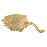 Coquille décorative en aluminium ginkgo grande coque en or ou en argent